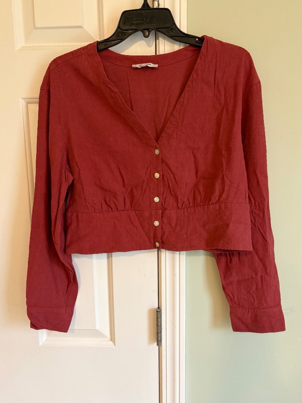 Flirty crop top blouse